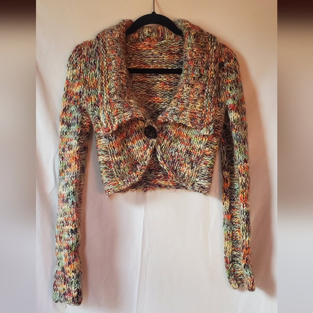 Free People Knit crop shrug sweater Size Small